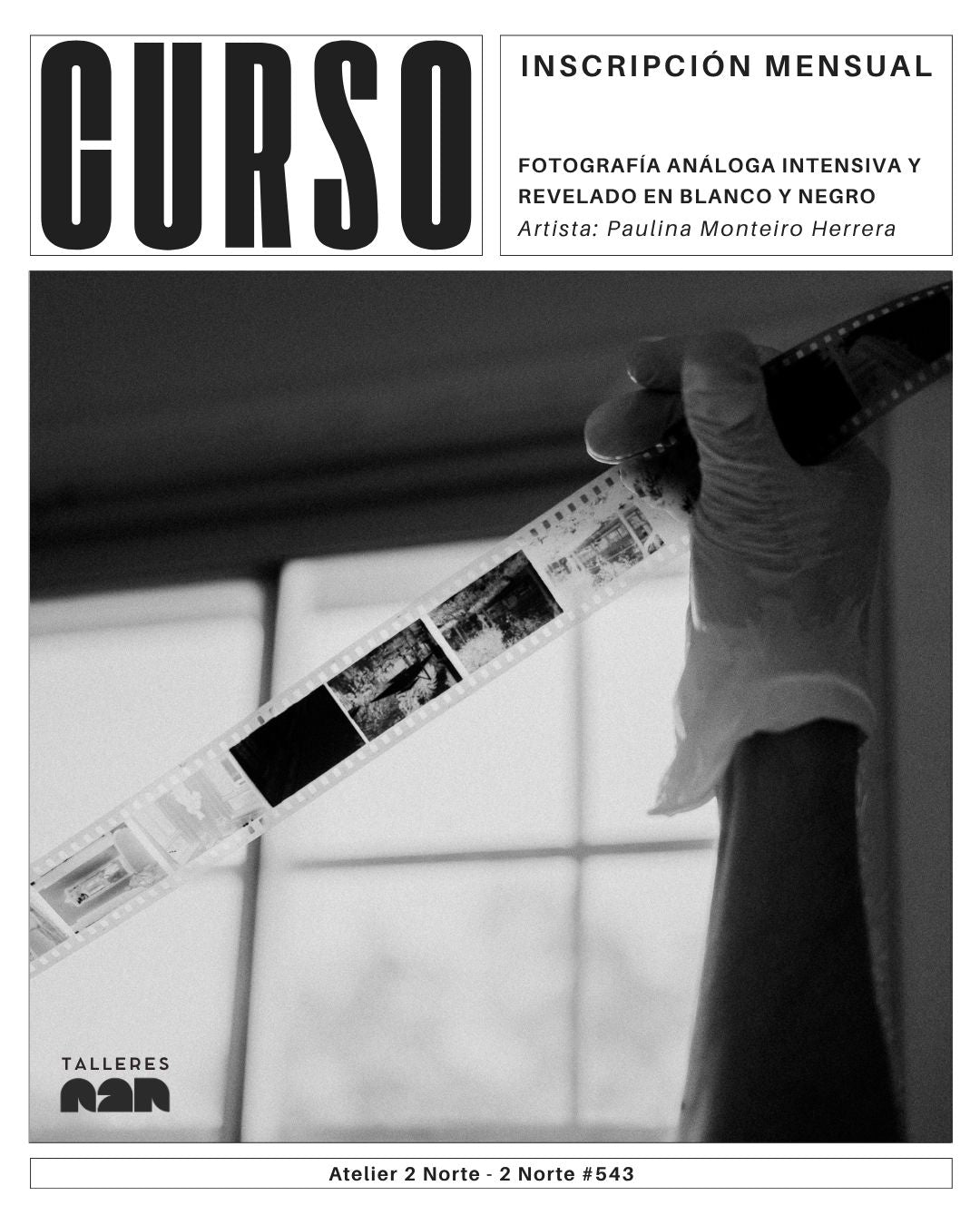 Curso intensivo de fotografía análoga y revelado en blanco y negro