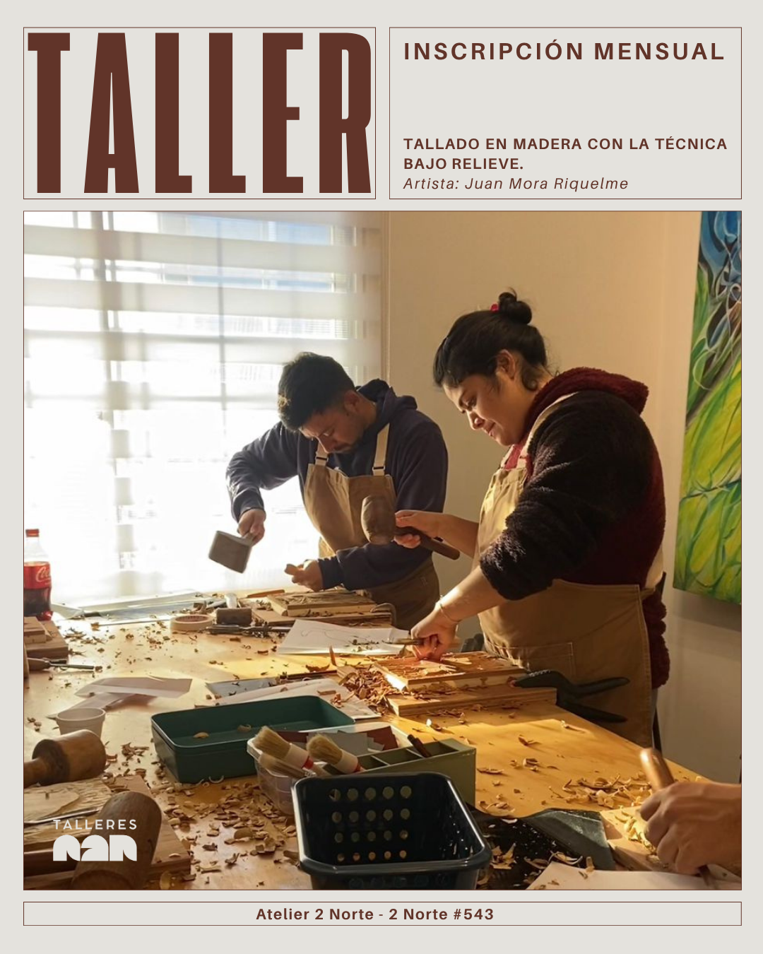 Taller Tallado de Madera en Bajo Relieve